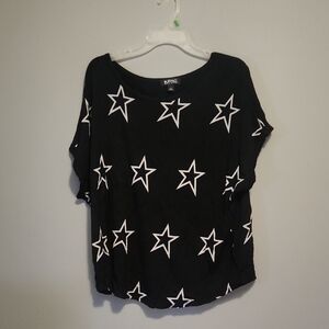 Buffalo David Bitton Black Star Short Sleeve Top